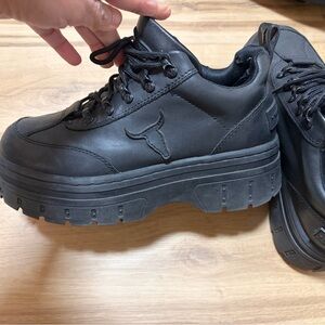 Windsor Smith Black Platform Sneakers